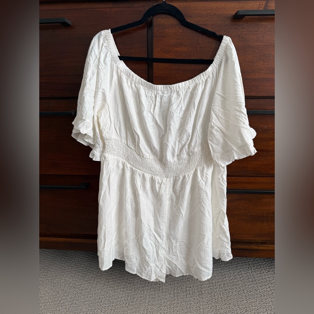 White Women's Romper Shorts